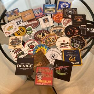 Assorted Craft Brewery Beer Coasters